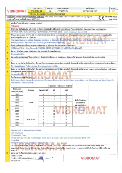 2014.01.29 - Fiche DdP Signée - TUYAUX