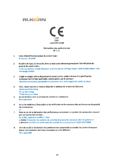 DOP n°9-20-V2 - Entrevous - Usine Mouy