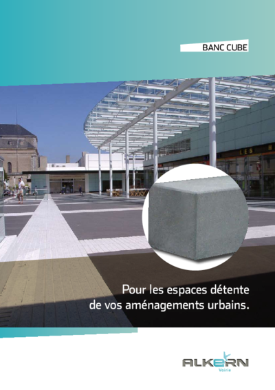 Documentation banc cube Alkern