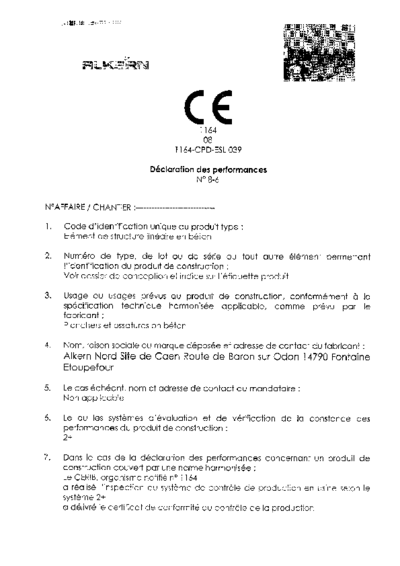 DOP - Eléments de structure - Usine Caen