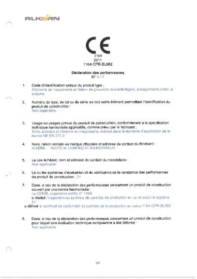 DOP - blocs à maconner ou coller - Meximieux