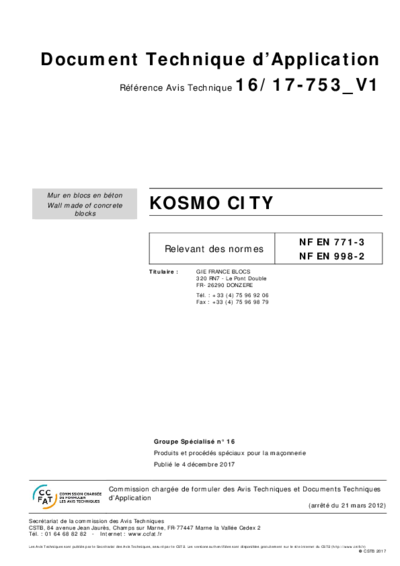 Avis technique Kosmo City.pdf