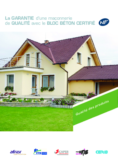 Brochure Cerib Marque NF Blocs