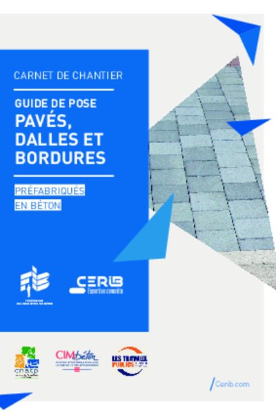 Guide de pose dalles et pavés Cerib