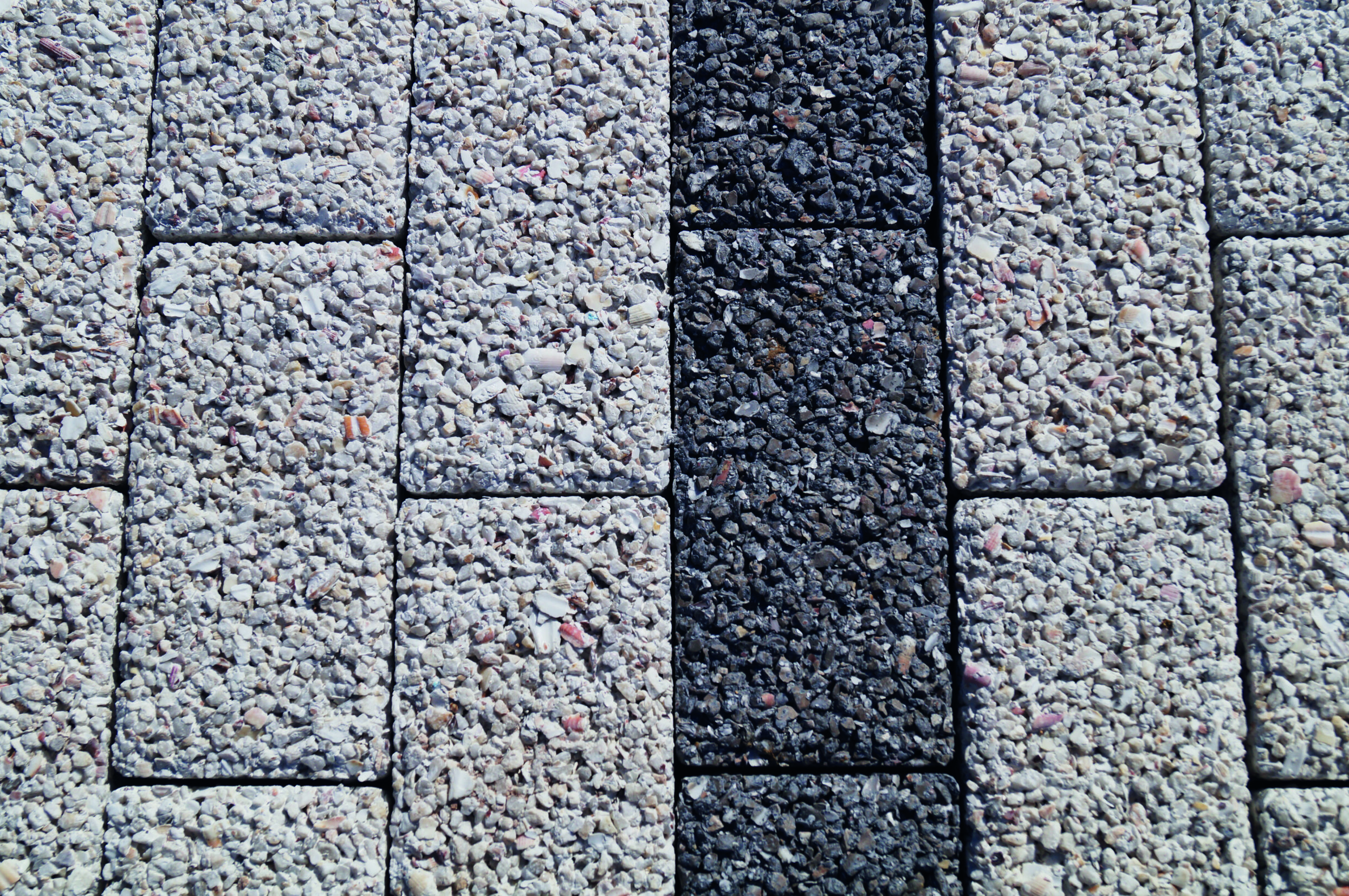 Straatsteen coquillage mix